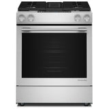 Kitchenaid KSDV730TPS 30" 4-Burner Dual Fuel Downdraft Slide-In Range KSDV730TPS