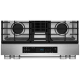 Kitchenaid KSDV730TPS 30" 4-Burner Dual Fuel Downdraft Slide-In Range KSDV730TPS