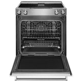 KitchenAid KSEG950ESS Electric Range, 6.4 cu. ft. Capacity, 30 inch Exterior Width, True Convection, 4 Burners, Self Clean, 3,200 W Highest Element, Stainless Steel colour