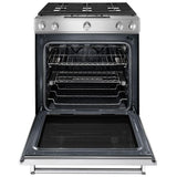 KitchenAid KSGB900ESS Gas Range, 6.5 cu. ft. Capacity, 30 inch Exterior Width, Self Clean, True Convection, 5 Burners, Oven Drawer, 19,000 BTU Highest Burner, Stainless Steel colour