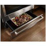 KitchenAid KSGB900ESS Gas Range, 6.5 cu. ft. Capacity, 30 inch Exterior Width, Self Clean, True Convection, 5 Burners, Oven Drawer, 19,000 BTU Highest Burner, Stainless Steel colour