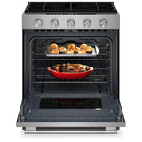 KitchenAid KSGS330SPS Gas Range, 5.0 cu. ft. Capacity, 30 inch Exterior Width, Self Clean, True Convection, 5 Burners, Storage Drawer, Air Fry, 18,000 BTU Highest Burner, FingerPrint Resistant Stainless Steel colour