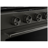 KitchenAid KSGS530SBE Gas Range, 5 cu. ft. Capacity, 30 inch Exterior Width, Self Clean, True Convection, 5 Burners, Storage Drawer, Air Fry, 18,000 BTU Highest Burner, Black Ore colour