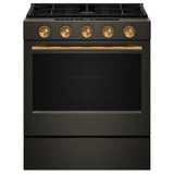 KitchenAid KSGS530SBE Gas Range, 5 cu. ft. Capacity, 30 inch Exterior Width, Self Clean, True Convection, 5 Burners, Storage Drawer, Air Fry, 18,000 BTU Highest Burner, Black Ore colour