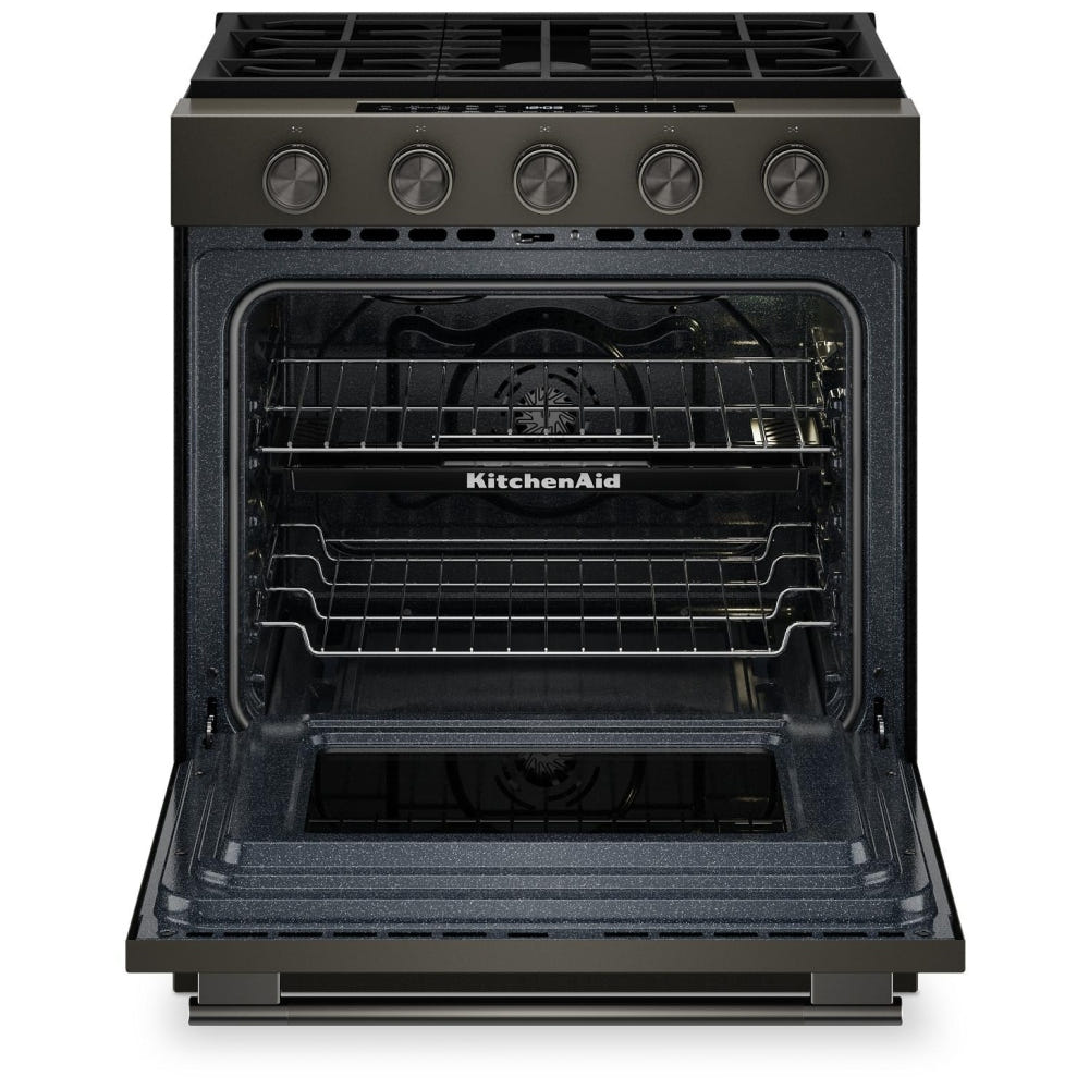 KitchenAid KSGS530SBE 30" Gas Range 5 Cu. Ft True Convection
