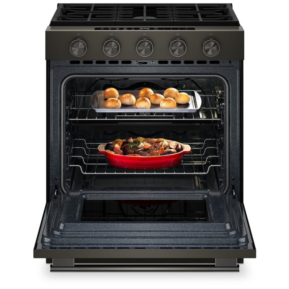 KitchenAid KSGS530SBE 30" Gas Range 5 Cu. Ft True Convection