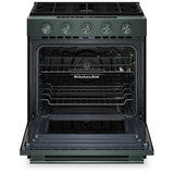 KitchenAid KSGS530SJP Gas Range, 5 cu. ft. Capacity, 30 inch Exterior Width, Self Clean, True Convection, 5 Burners, Storage Drawer, Air Fry, 18,000 BTU Highest Burner, Juniper colour