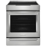 KitchenAid KSIS730PSS Induction Range, 6.4 cu. ft. Capacity, 30 inch Exterior Width, True Convection, 4 Burners, Storage Drawer, Yes, Self Clean, 3,700 W Highest Element, Stainless Steel colour