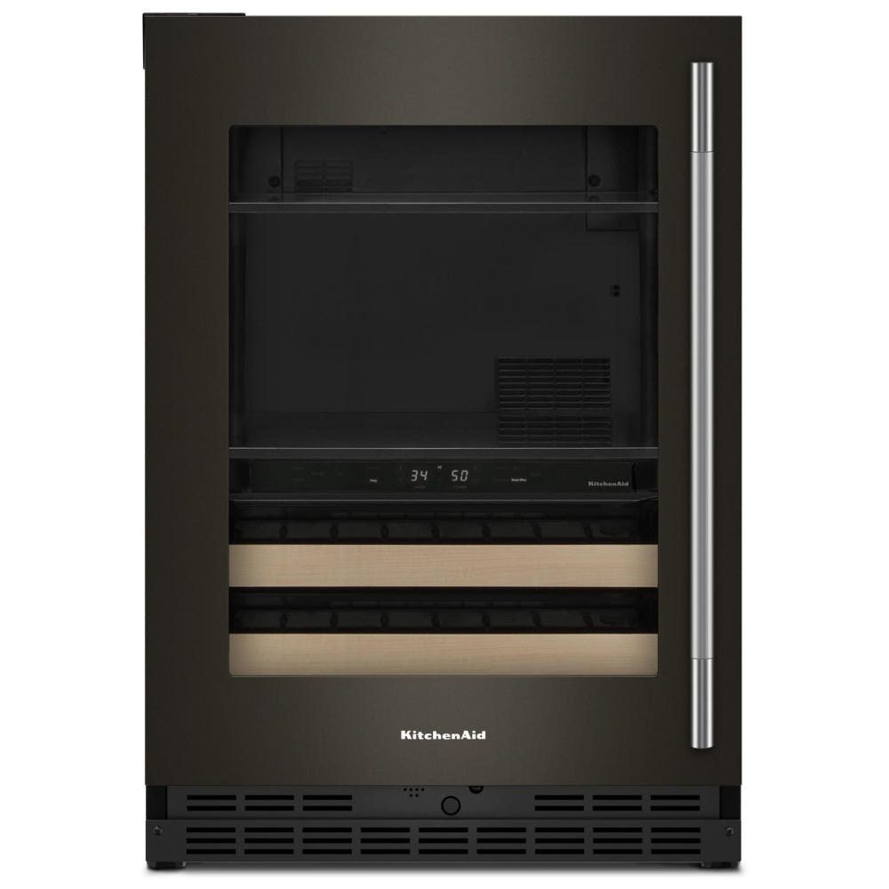 KitchenAid KUBL524SBE Beverage Center, 24 inch Width, Black Ore colour