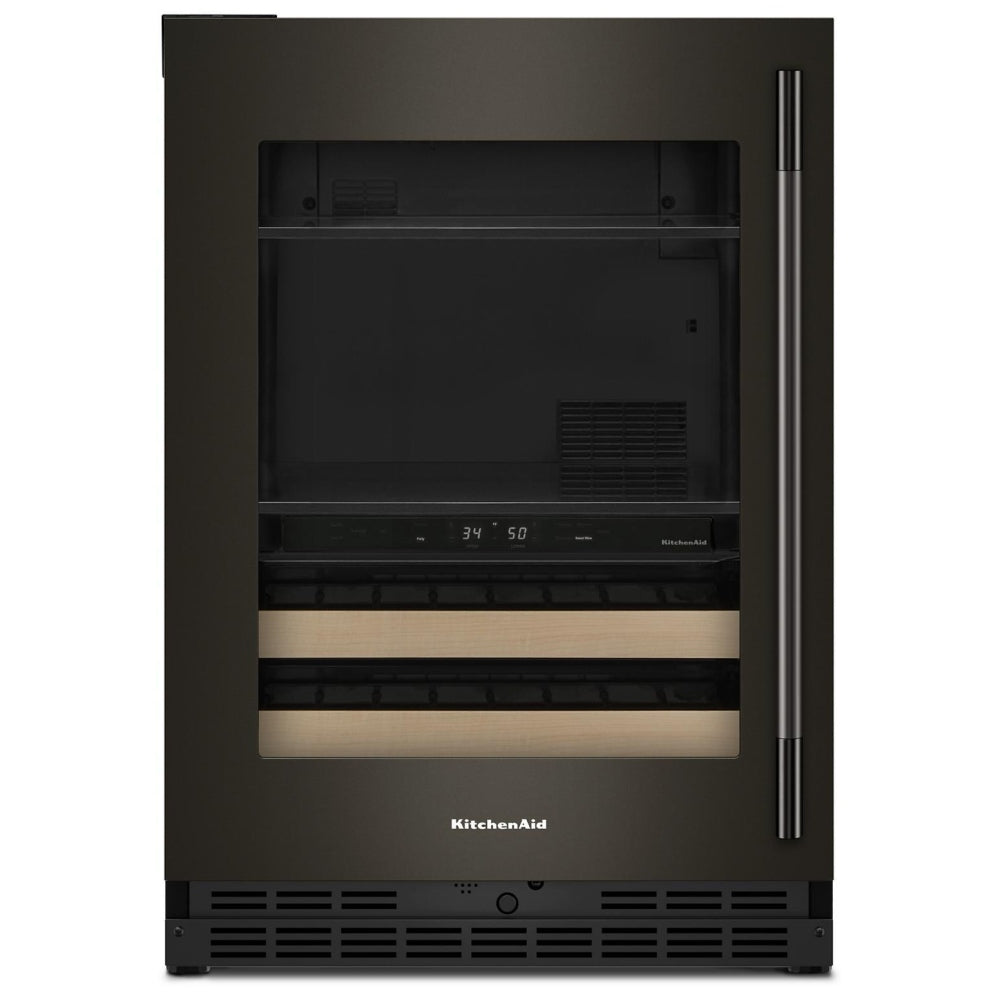 KitchenAid KUBL524SBE Beverage Center, 24 inch Width, Black Ore colour