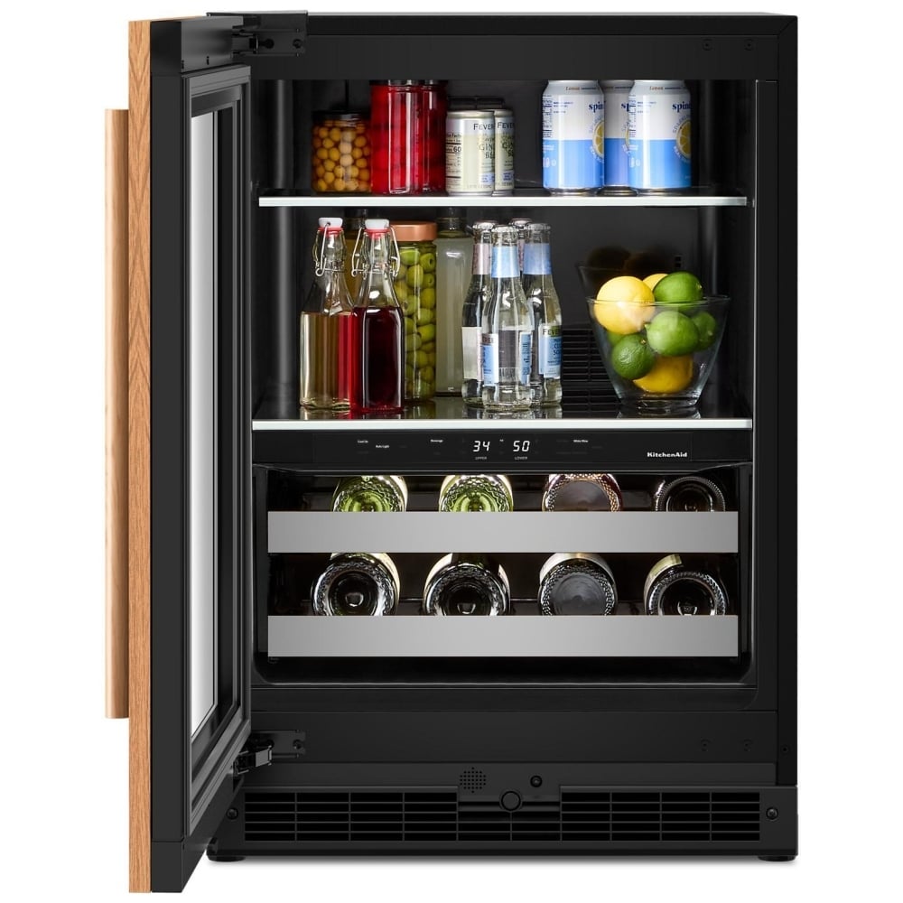 KitchenAid KUBL524SPA Beverage Center, 24 inch Width, Custom Panel Ready, Panel Ready