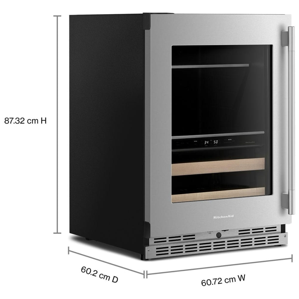 KitchenAid KUBL524SPS Beverage Center, 24 inch Width, PrintShield Stainless colour