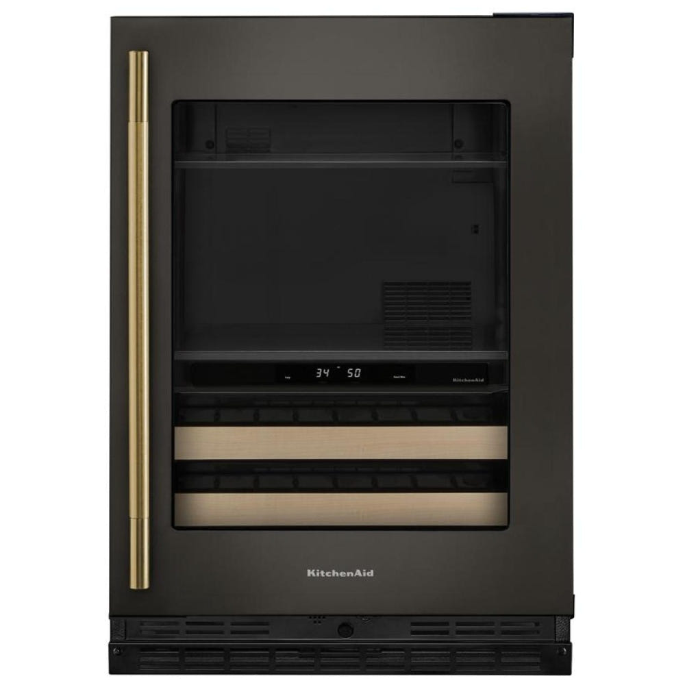 KitchenAid KUBR524SBE Beverage Center, 24 inch Width, Black Ore colour