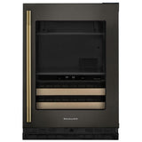 KitchenAid KUBR524SBE Beverage Center, 24 inch Width, Black Ore colour