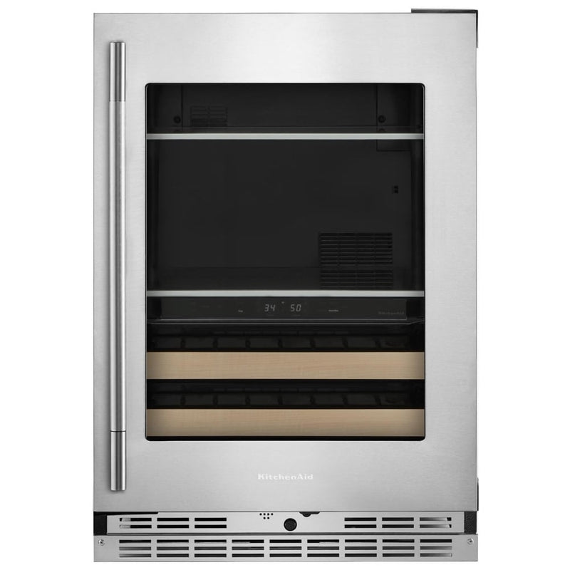 KitchenAid KUBR524SPS Beverage Center, 24 inch Width, PrintShield Stainless colour