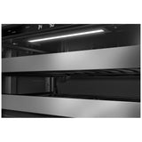 KitchenAid KUBR524SSB Beverage Center, 24 inch Width, Black Cabinet/Stainless Doors colour