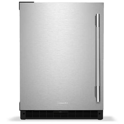 KitchenAid KURL124SSB Under Counter Refrigeration, 24 inch Width, ENERGY STAR Certified, Black Cabinet/Stainless Door colour