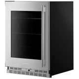 KitchenAid KURR324SSB Under Counter Refrigeration, 24 inch Width, ENERGY STAR Certified, Black Cabinet/Stainless Doors colour