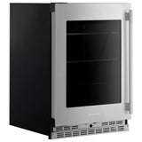 KitchenAid KURR324SSB Under Counter Refrigeration, 24 inch Width, ENERGY STAR Certified, Black Cabinet/Stainless Doors colour