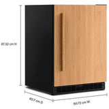KitchenAid KURR124SPA Under Counter Refrigeration, 24 inch Width, Custom Panel Ready, ENERGY STAR Certified, Panel Ready