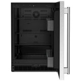 KitchenAid KURR124SSB Under Counter Refrigeration, 24 inch Width, ENERGY STAR Certified, Black Cabinet/Stainless Doors colour