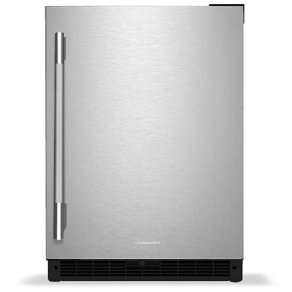 KitchenAid KURR124SSB Under Counter Refrigeration, 24 inch Width, ENERGY STAR Certified, Black Cabinet/Stainless Doors colour