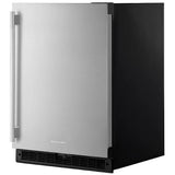 KitchenAid KURR124SSB Under Counter Refrigeration, 24 inch Width, ENERGY STAR Certified, Black Cabinet/Stainless Doors colour