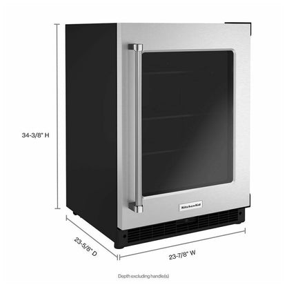 KitchenAid KURR214KSB 台下制冷