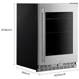 KitchenAid KURR524SPS Under Counter Refrigeration, 24 inch Width, ENERGY STAR Certified, PrintShield Stainless colour