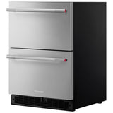 KitchenAid KURT524SSB Under Counter Refrigeration, 24 inch Width, ENERGY STAR Certified, Black Cabinet/Stainless Doors colour
