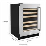 KitchenAid KUWL214KSB Under Counter Wine Refrigeration