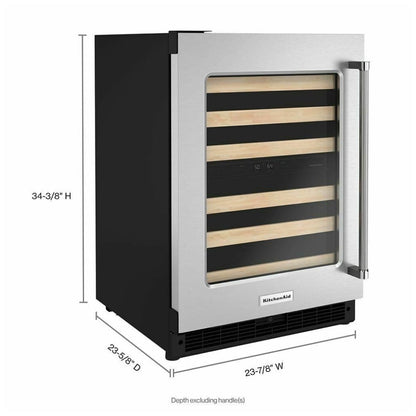 KitchenAid KUWL214KSB Under Counter Wine Refrigeration