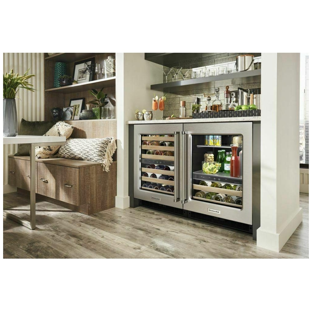 KitchenAid KUWL214KSB 台下式葡萄酒冷藏柜