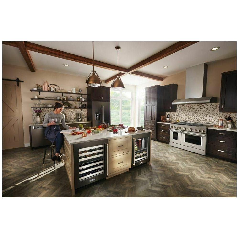 KitchenAid KUWL314KBS 台下式葡萄酒冷藏柜