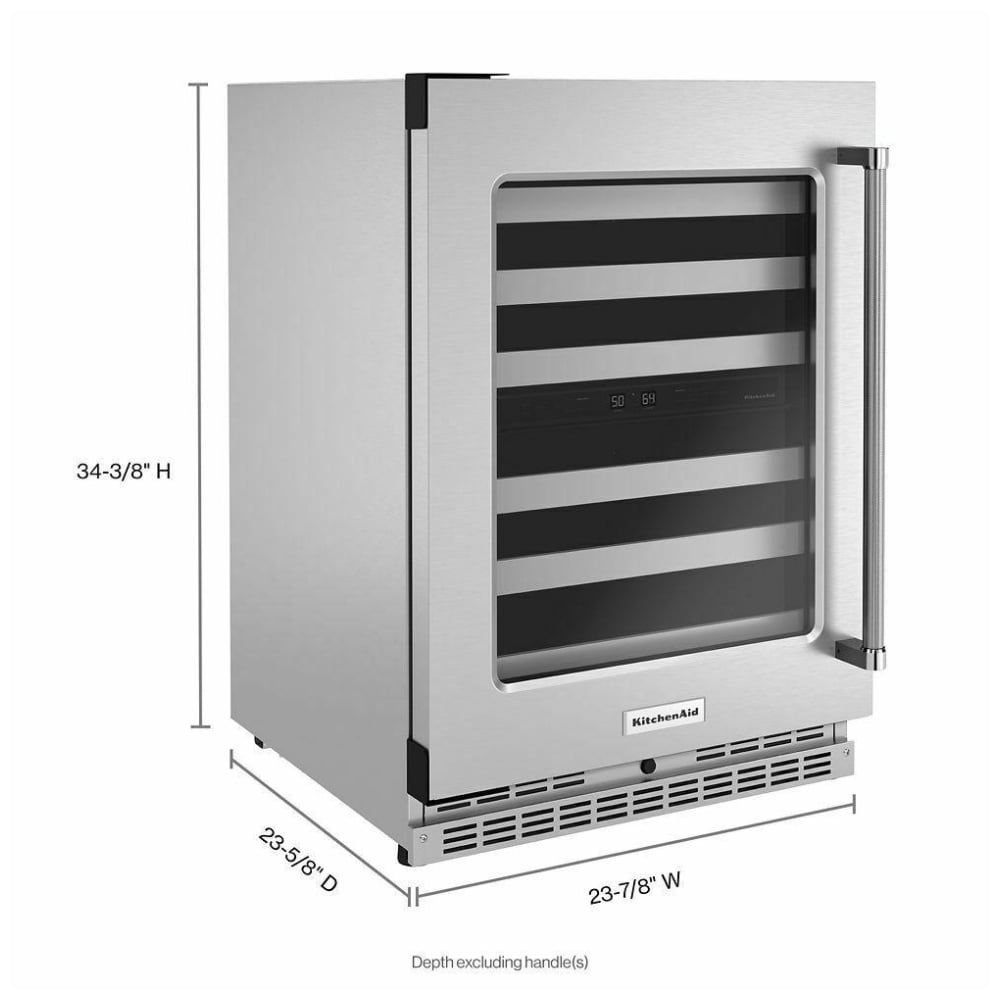 KitchenAid KUWL314KSS Under Counter Wine Refrigeration