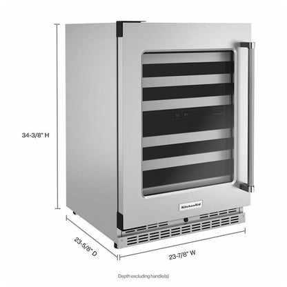 KitchenAid KUWL314KSS Under Counter Wine Refrigeration
