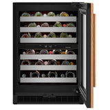 KitchenAid KUWL324SPA Under Counter Wine Refrigeration, 24 inch Width, Custom Panel Ready, Panel Ready