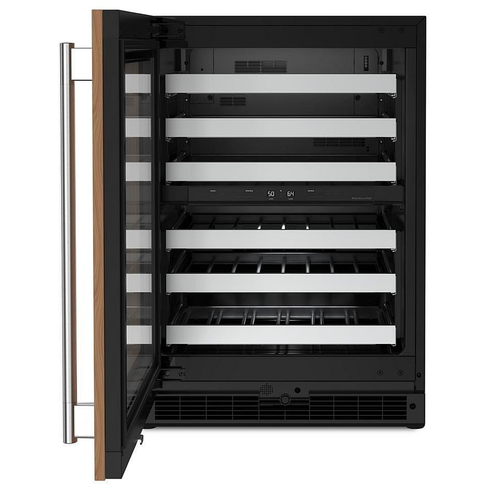 KitchenAid KUWL324SPA Under Counter Wine Refrigeration, 24 inch Width, Custom Panel Ready, Panel Ready