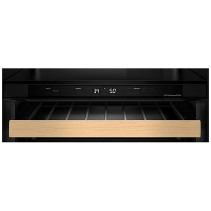 KitchenAid KUWL524SBE Under Counter Wine Refrigeration, 24 inch Width, Black Ore colour