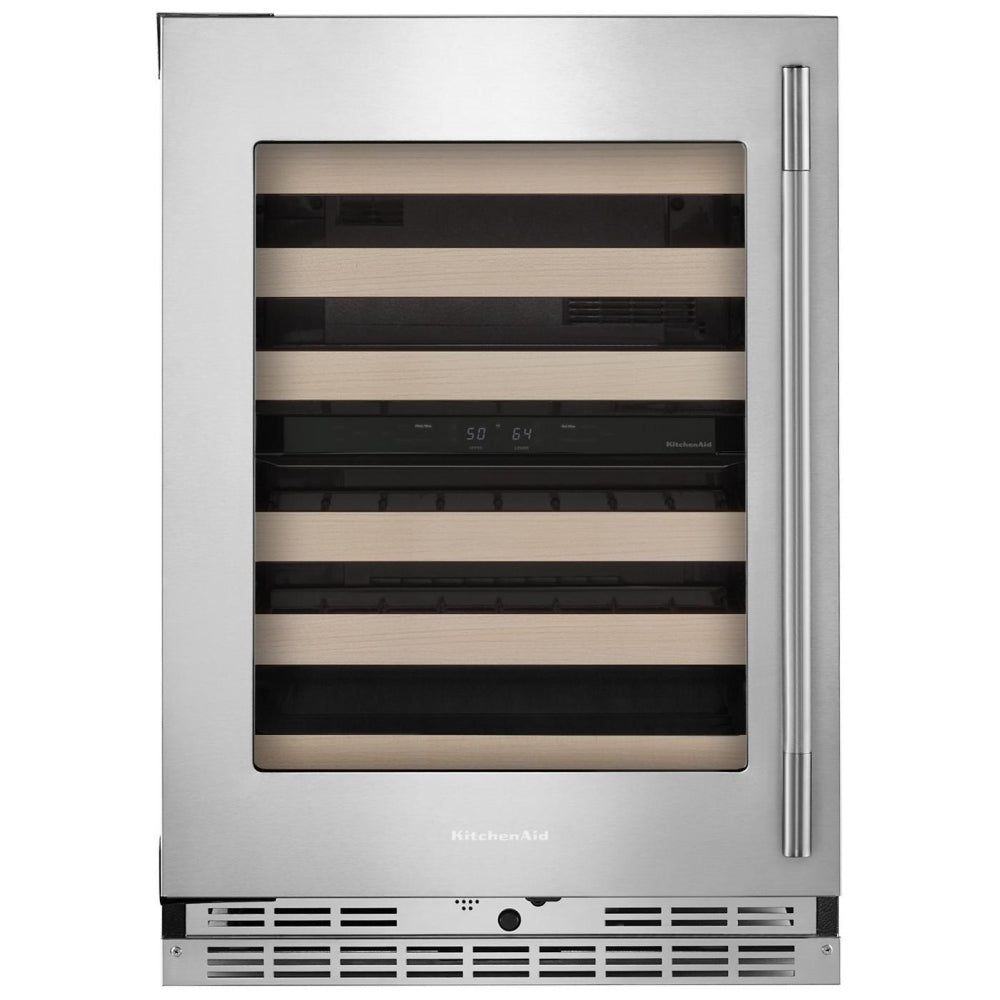 KitchenAid KUWL524SPS Under Counter Wine Refrigeration, 24 inch Width, PrintShield™ Stainless Finish colour