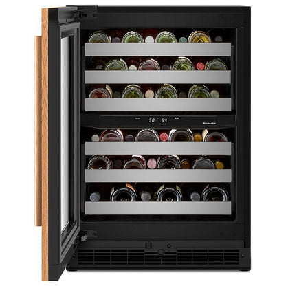 KitchenAid KUWR324SPA Under Counter Wine Refrigeration, 24 inch Width, Custom Panel Ready, Panel Ready