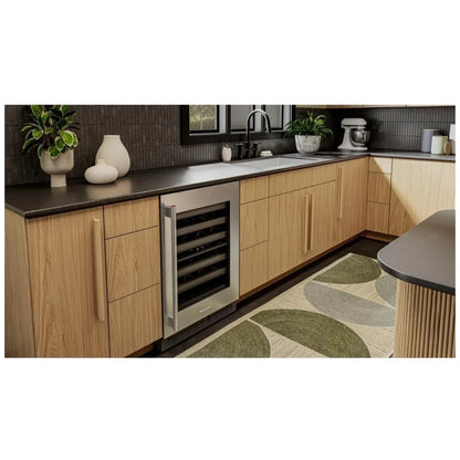 KitchenAid KUWR324SSB Under Counter Wine Refrigeration, 24 inch Width, Black Cabinet/Stainless Doors colour