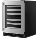 KitchenAid KUWR324SSB Under Counter Wine Refrigeration, 24 inch Width, Black Cabinet/Stainless Doors colour