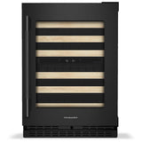 KitchenAid KUWR524SBE Under Counter Wine Refrigeration, 24 inch Width, Black Ore colour