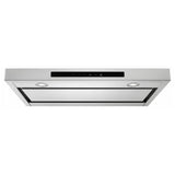KitchenAid KVUB406GSS Range Hood, 36 inch Exterior Width, Under-Cabinet, 400 CFM, LED, Aluminum Mesh Filter, Stainless Steel colour