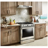 KitchenAid KVUB406GSS Range Hood, 36 inch Exterior Width, Under-Cabinet, 400 CFM, LED, Aluminum Mesh Filter, Stainless Steel colour