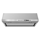 KitchenAid KVUB600DSS Range Hood, 30 inch Exterior Width, Under-Cabinet, 600 CFM, LED, Aluminum Mesh Filter, Stainless Steel colour