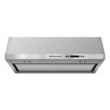 KitchenAid KVUB600DSS Range Hood, 30 inch Exterior Width, Under-Cabinet, 600 CFM, LED, Aluminum Mesh Filter, Stainless Steel colour