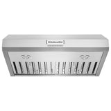 KitchenAid KVUC600KSS Range Hood, 30 inch Exterior Width, 4, 585 CFM, LED, Baffle Filter, Stainless Steel colour