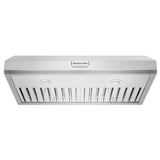 KitchenAid KVUC606KSS Range Hood, 36 inch Exterior Width, 4, 585 CFM, LED, Baffle Filter, Stainless Steel colour
